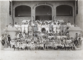 Photograph of children at Las Vegas School, circa 1912