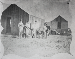 Photograph of the Lake family's home on on Third Street, Las Vegas, circa early 1900s