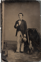 Tintype photograph of Harold Stocker's great-uncle, circa 1850s-1860s
