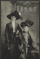 Postcard of Mayme Stocker and Mrs. Raih, Los Angeles, California, June 13, 1911