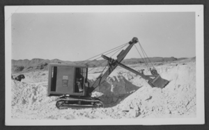 Black-and-white photograph of Overton Mill, Nevada, Silica Sand, Inc., Overton, Nevada, circa 1932-1940