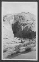 Black-and-white photograph of the Valley of Fire, Nevada, circa 1920s-1930s