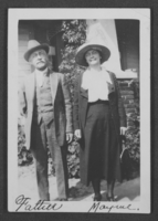 Black-and-white photograph of George A. Clifton and Mayme Stocker, Lynwood, California, June 04, 1921