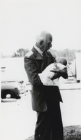 Photograph of C. P. Squires and his granddaughter, 1913