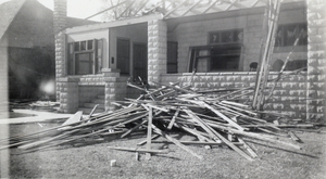 Photograph of the Squires's home under construction, Las Vegas, circa 1906