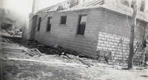 Photograph of the Squires's home under construction, Las Vegas, circa 1906