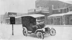 Film transparency of a truck in Las Vegas, circa early 1900s