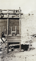 Photograph of mining equipment, circa early 1900s