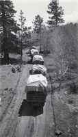 Photograph of Union Pacific Railroad trucks, circa late 1920s-1930s
