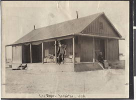Photograph of the Las Vegas Hospital, 1909