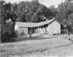 Transparency of Las Vegas Ranch house, Las Vegas, circa early 1900s