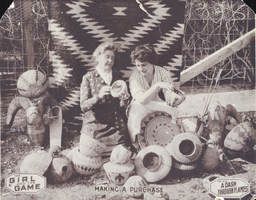 Photograph of Helen J. Stewart and woman, circa 1910-1918