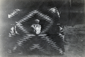 Photograph of basket from Helen Stewart's collection, circa 1910s