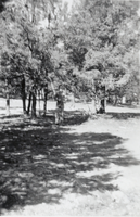 Photograph of a person at the Las Vegas Ranch, circa 1930s to 1950s