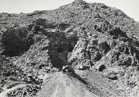 Photograph of the Hoover Dam construction site, 1931