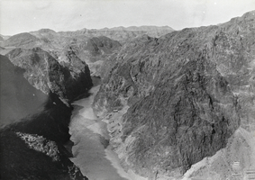 Aerial photograph of Boulder Canyon, Nevada, 1931