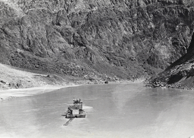 Photograph of workers in Boulder Canyon, Nevada, 1931
