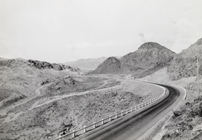 Photograph of a highway near Boulder City, Nevada, 1931
