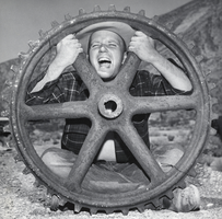 Photograph of Bill Belknap near Las Vegas, 1948