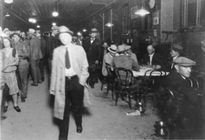 Film transparency of a casino interior, Las Vegas, Nevada, circa 1930-1931