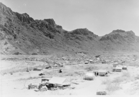 Film transparency of Ragtown, near Boulder City, Nevada, 1931