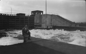 Film transparency of Paul Lutzeier at an unknown location, circa 1927-1928