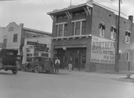 Film transparency of Northern Club and Hotel, Las Vegas, 1930-1931