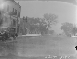 Film transparency of a snowstorm, Las Vegas, 1930-1931