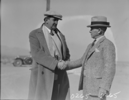 Film transparency of unidentified boxers, Las Vegas, 1929