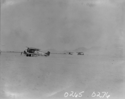 Film transparency of airplanes, Las Vegas, 1929-1930