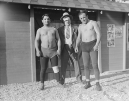 Film transparency of wrestlers, Las Vegas, May 23, 1929