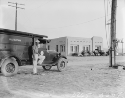 Film transparency of  the Southern Nevada Telephone Company, Las Vegas, 1930