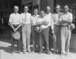 Film transparency of Las Vegas labor union officials, Las Vegas, 1930