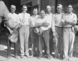 Film transparency of Las Vegas labor union officials, Las Vegas, 1930