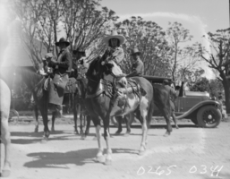 Film transparency of a rodeo, Las Vegas, 1930