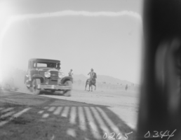 Film transparency of a rodeo held in Las Vegas, 1930