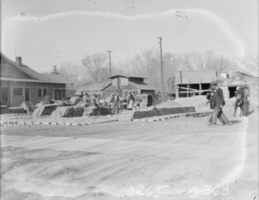 Film transparency of construction, Las Vegas, 1930