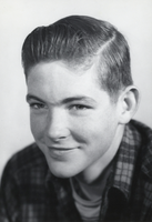 Film transparency of a portrait of Brian Whaler, location unknown, circa 1950s