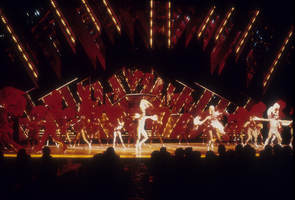 Slide of a scene from "Hallelujah Hollywood", MGM Grand Hotel, Las Vegas, Nevada, circa 1970s-1980s