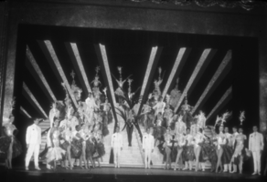 Slide of a scene from a Donn Arden production, Las Vegas, Nevada, circa 1970s-1980s