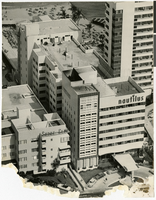 Photograph of the Nautilus Hotel and the Shore Club Hotel, Miami Beach, Florida, April 1, 1951