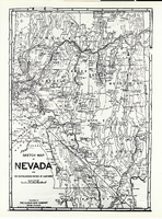 Photograph of a sketch map of Nevada and a portion of Southeastern California, 1906