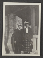 Photograph of Harold Stocker with mother Mayme Stocker, January 9, 1921