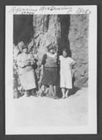 Photograph of Mae Pickett Stocker and others, unknown location, December 1, 1927