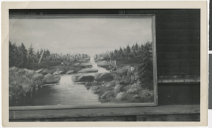 Photograph of a painting  by Harold Stocker, circa 1940s-1960s