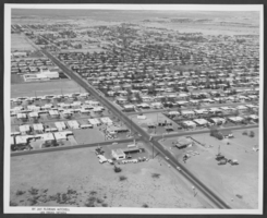 Aerial photograph of part of the Las Vegas Valley, Las Vegas, Nevada, circa 1963