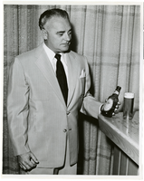Black-and-white photograph of Wilbur Clark, Las Vegas, Nevada, circa 1950s