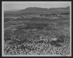 Aerial photograph of Nellis Air Force Base and Sunrise Mountain, Nevada, June 5,1973