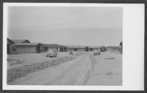 Photograph of housing construction project at Nellis Air Force Base, Nevada, circa 1970s