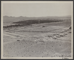 Aerial photograph of Nellis Air Force Base and gasoline tank farm, Nevada, June 5, 1973